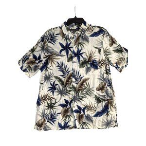 Croft & Barrow Tropical Print Hawaiian Shirt L